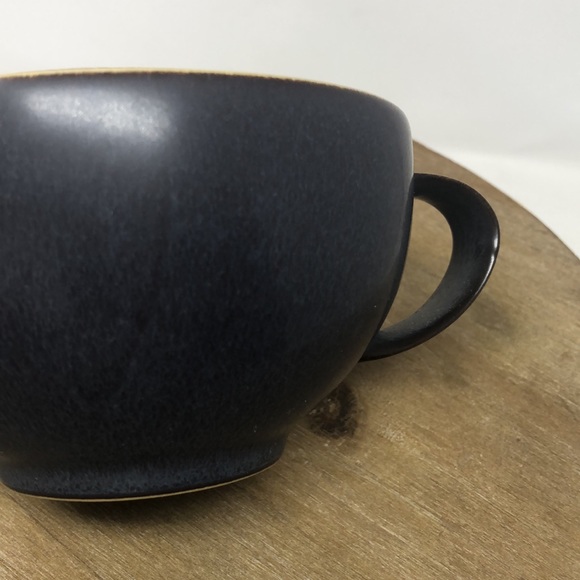 Denby - Langley Pottery Charcoal and Cream Mug Set made in England - Picture 8 of 12